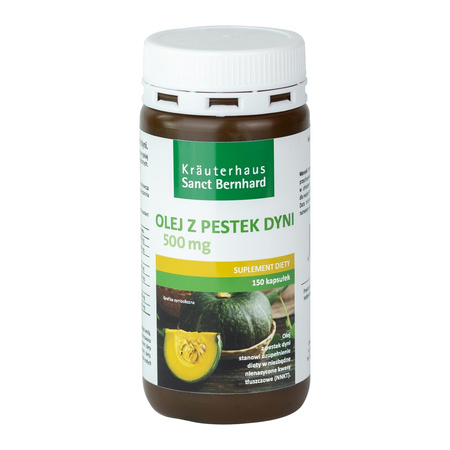 Olej z pestek dyni 150 kaps. - z dyni styryjskiej