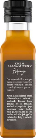 Bio krem balsamiczny Mango 100 ml - do sałatek, deserów, lodów