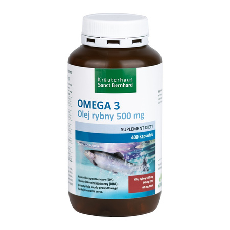 Omega 3 400 kaps. - olej rybny, EPA i DHA