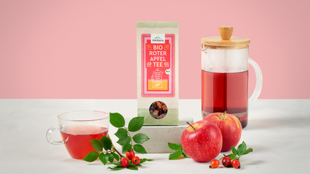 Bio herbatka owocowa Czerwone jabłko 60 g - sypana