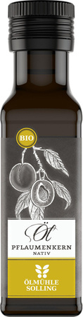 Bio olej z pestek śliwek 100 ml - nierafinowany