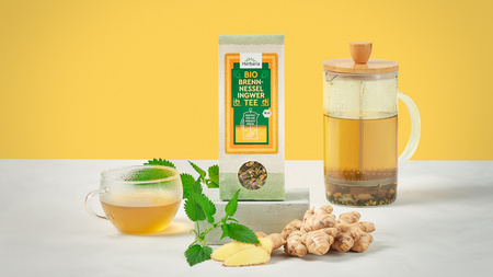 Bio herbatka ziołowa pokrzywa - imbir 45 g - sypana