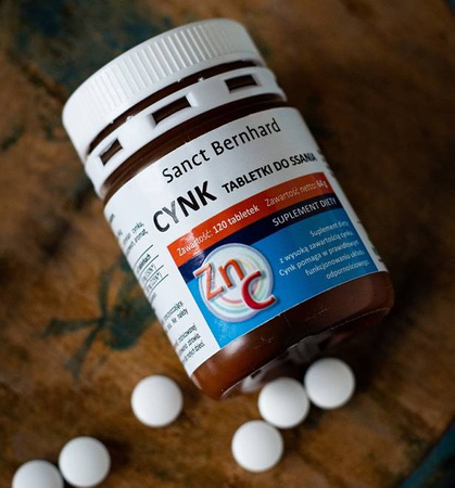 Cynk + witamina C 120 tabl. - do ssania