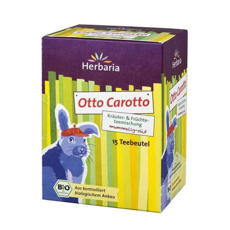 Bio herbatka Otto Carotto 15x 2 g - dla dzieci, jabłka, słodkie liście jeżyny, rumianek, marchew