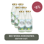 6 x Bio woda kokosowa 350 ml - 100% Zestaw