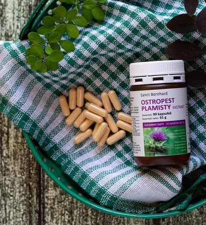 Ostropest plamisty ekstrakt 90 kaps. - sylimaryna