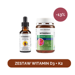 Zestaw: Witamina D3 30 ml + Witamina K 120 kaps.