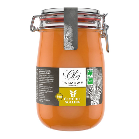 Bio czerwony olej palmowy 1000 ml -  Naturland Fair, nierafinowany