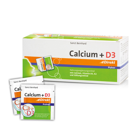 Wapń direkt 600 mg + D3 + K2 60 saszetek - pod język